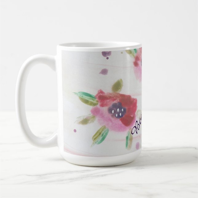 Taza De Café Mugre floral grande (Izquierda)