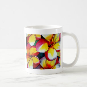 Taza De Café Mugre floral rosada de Frangipani por Sacha Grosse