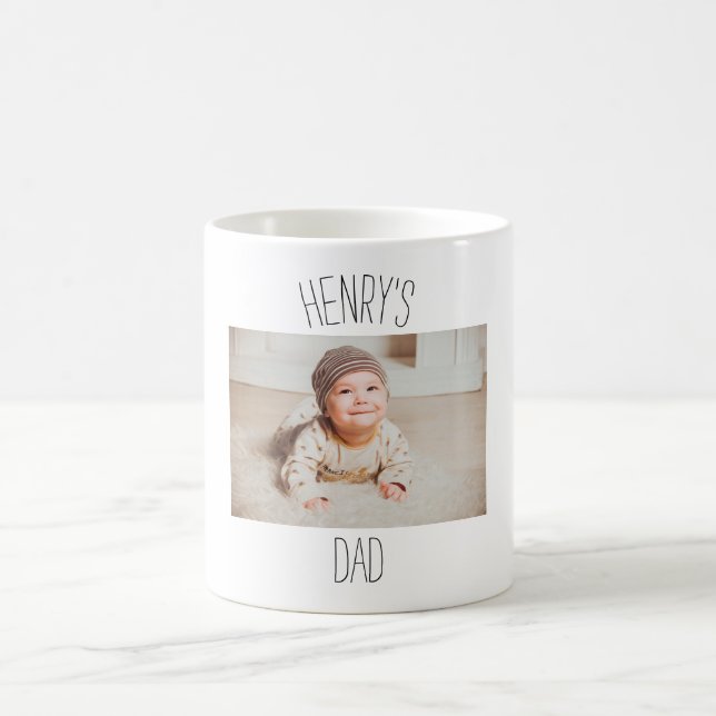 Taza De Café Mugre fotográfica personalizada para bebés (Centro)