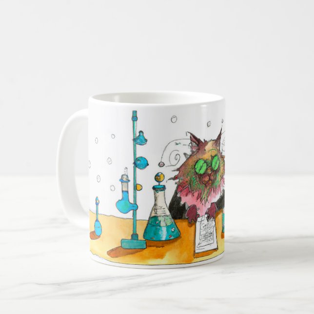 Taza De Café Mugre Gato, Un Regalo Para Los Científicos (Anverso izquierdo)