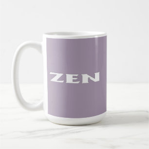Taza De Café Mugre gris blanco Zen