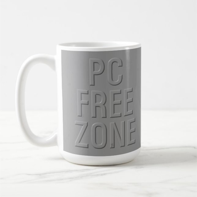 Taza De Café Mugre gris de zona libre de PC (Izquierda)