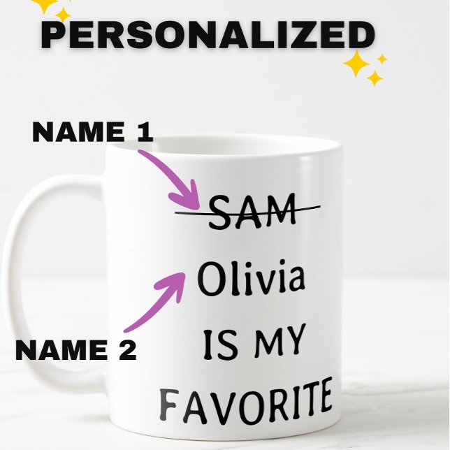 Taza De Café Mugre infantil favorita y divertida personalizada, (Subido por el creador)