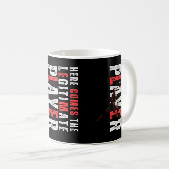 Taza De Café Mugre jugador de voleibol (Anverso derecho)