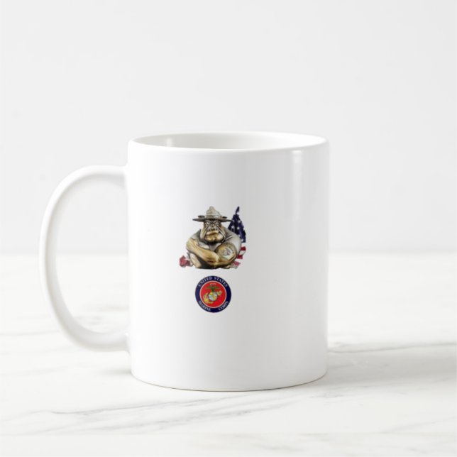 Taza De Café Mugre marina de perro malvado (Izquierda)