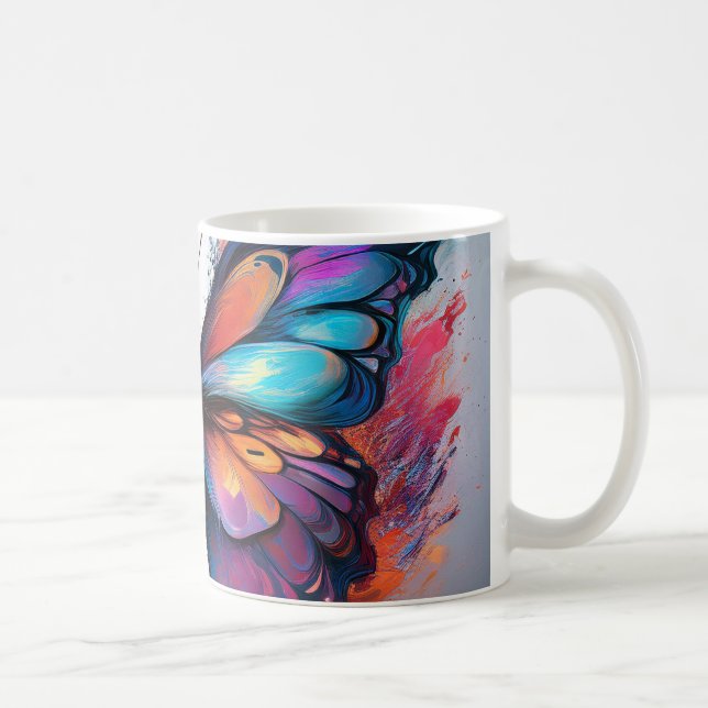 Taza De Café Mugre mariposa (Derecha)