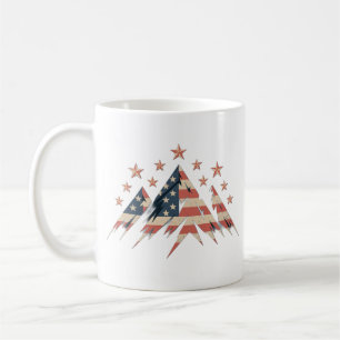 Taza De Café Mugre Minimalista de la montaña Breathe - naturale