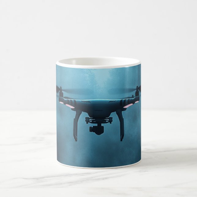 Taza De Café Mugre místico de cerámica de drones (Centro)
