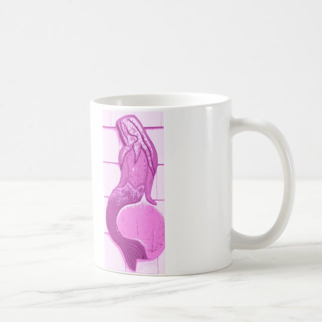 Taza De Café mugre morado/rosa de sirena (Derecha)