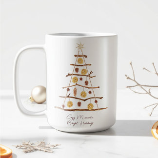 Taza De Café Mugre navideña minimalista