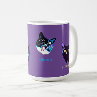 Taza De Café Mugre negra del club del gato