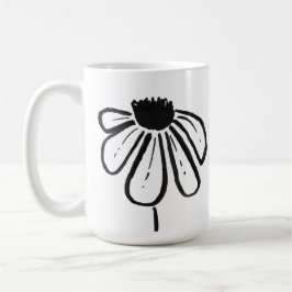 Taza De Café Mugre negra y blanca