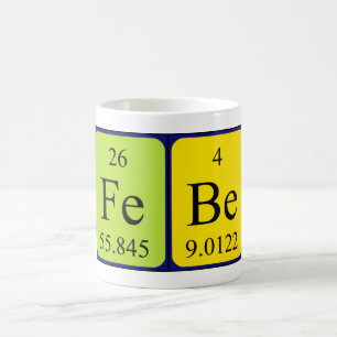 Taza De Café Mugre nombre de tabla periódica de Febe