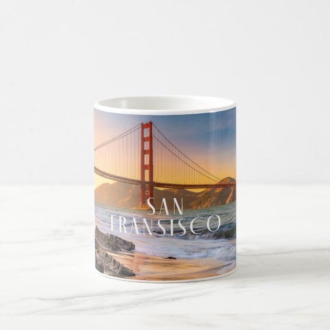Taza De Café Mugre panorámica del puente Golden Gate de San Fra (Centro)
