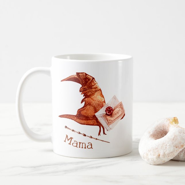 Taza De Café Mugre personalizada de Halloween (Con donut)