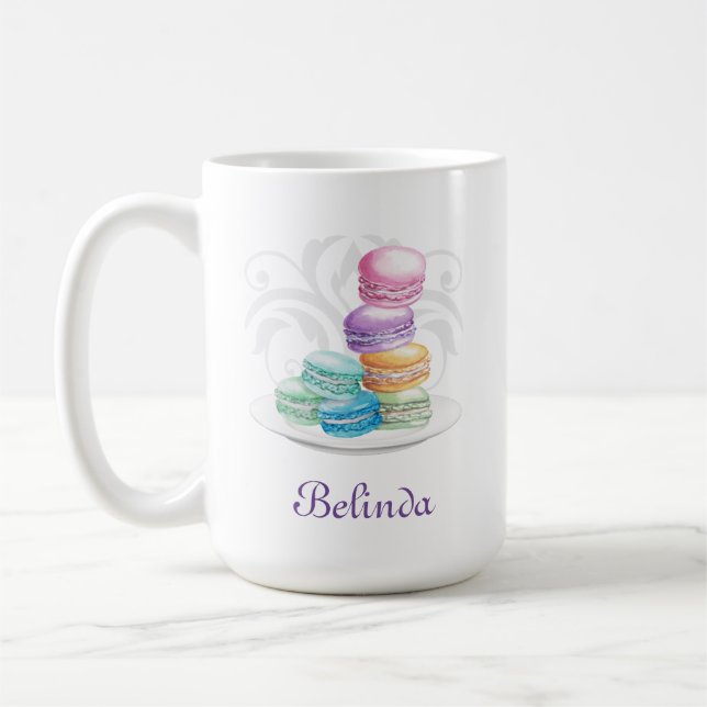 Taza De Café Mugre personalizada de Macarons (Izquierda)