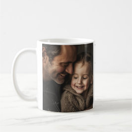 Taza De Café Mugre personalizada del Día del Padre con foto y n