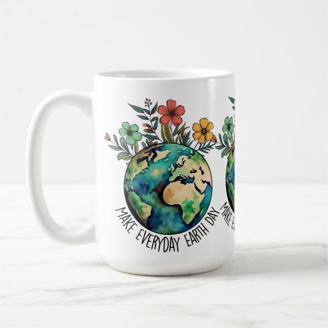 Taza De Café Mugre por el Día de la Tierra (Izquierda)