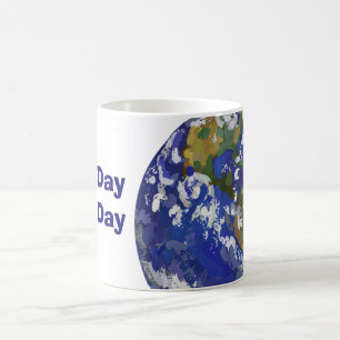 Taza De Café Mugre por el Día de la Tierra en el arte terrestre