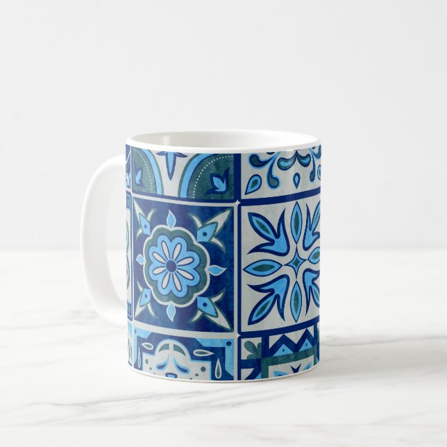Taza De Café Mugre portuguesa azulejo (Anverso izquierdo)