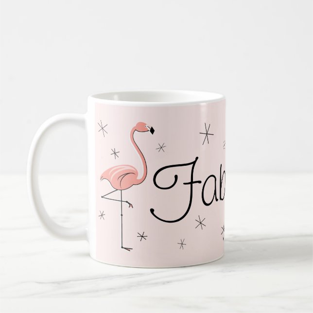 Taza De Café Mugre rosa Flamingo (Izquierda)