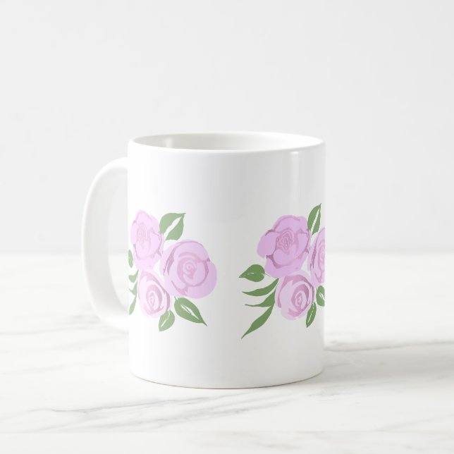 Taza De Café Mugre rosa suave (Anverso izquierdo)