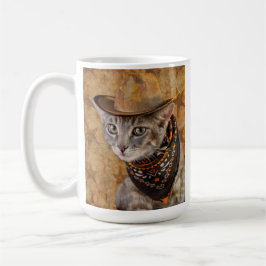Taza De Café Mugre salvaje del gato de West Kitty