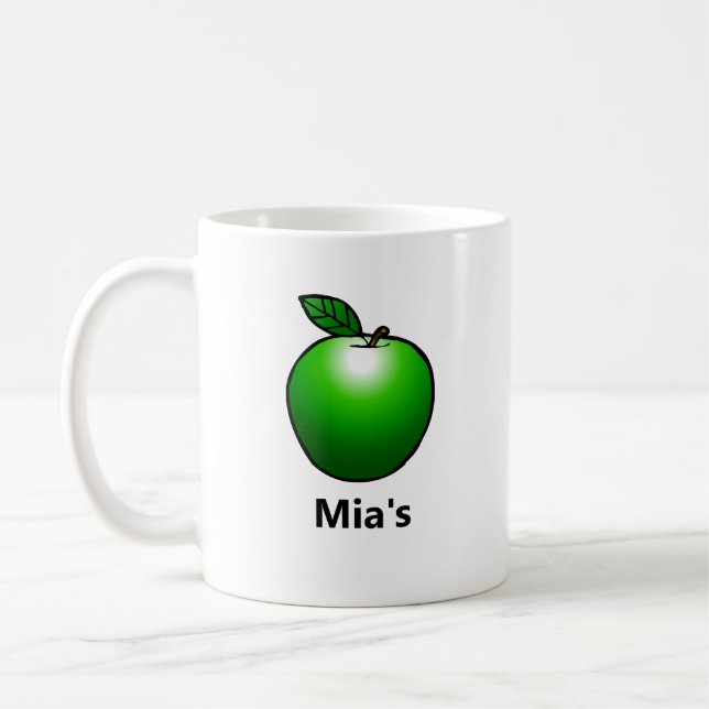 Taza De Café Mugre verde Apple Classic (Izquierda)