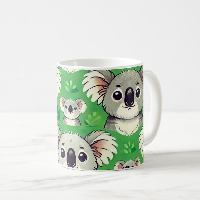Taza De Café Mugre verde de kala (Anverso derecho)