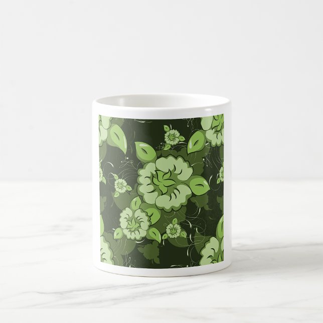 Taza De Café Mugre verde floral (Subido por el creador)