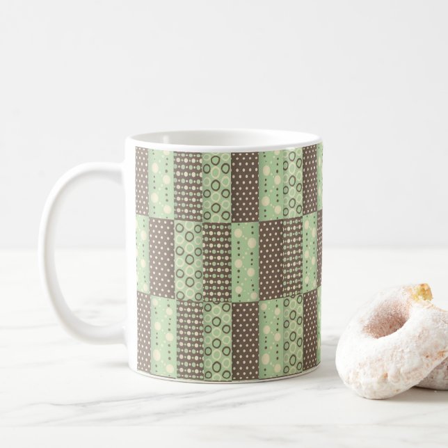 Taza De Café Mugre verde marrón (Con donut)