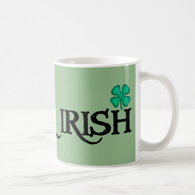 Taza De Café Mugre verde negro irlandés (Derecha)