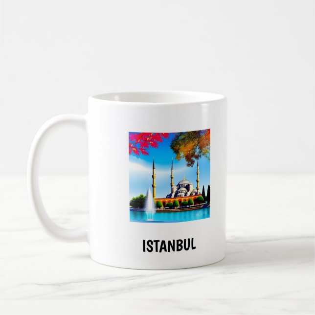 Taza De Café Mugre vibrante de ESTAMBUL (Izquierda)
