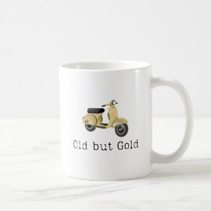 Taza De Café Mugre viejo pero clásico de oro