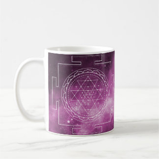 Taza De Café Mugre violeta de Sri Yantra