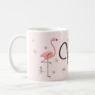 Taza De Café Mugre 'VIP' rosada de Flamingo
