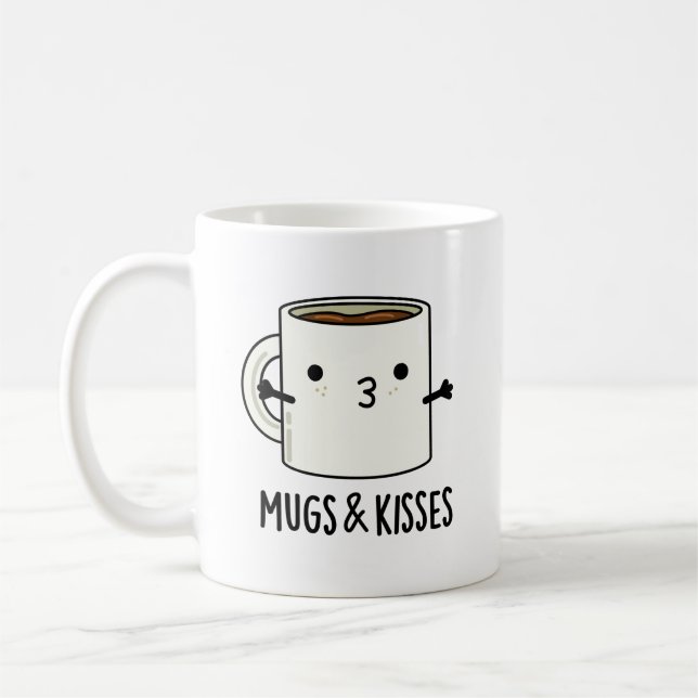 Taza De Café Mugs And Kiss Graciosos Mug Pun (Izquierda)