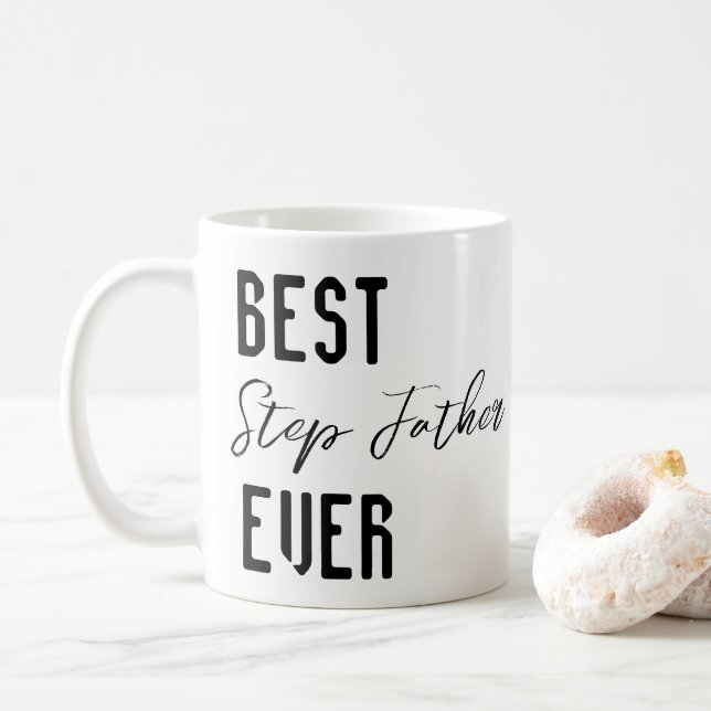 Taza De Café Mugs Best Step Father Ever (Con donut)