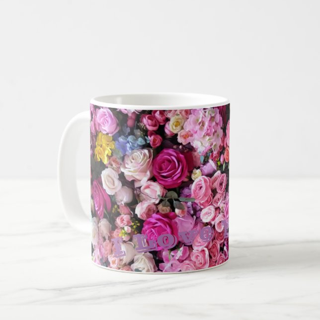 Taza De Café Mugs de amor clásicos (Anverso izquierdo)