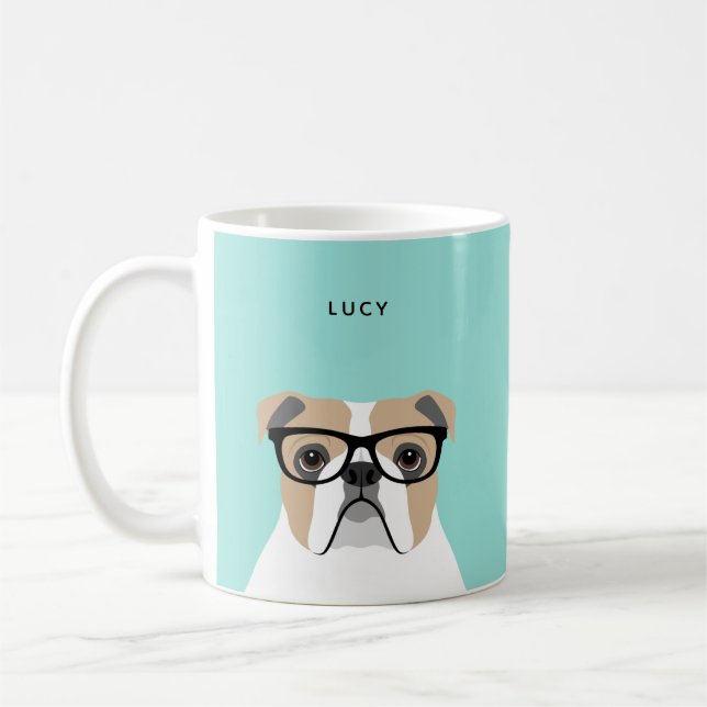 Taza De Café Mugs de Bulldog inglés (Izquierda)