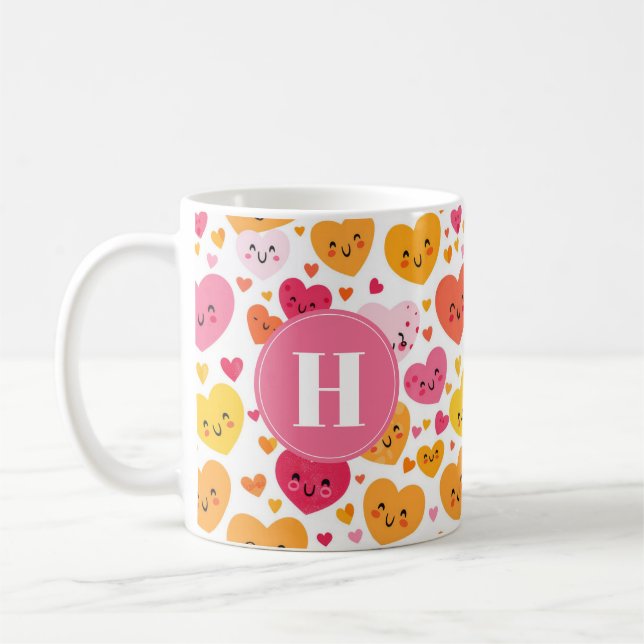 Taza De Café Mugs de Corazones Cutes (Izquierda)