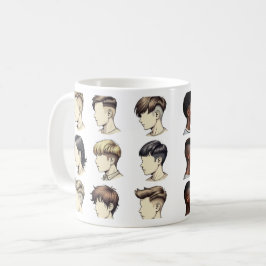 Taza De Café Mugs de corte de pelo para hombres negros - Estilo