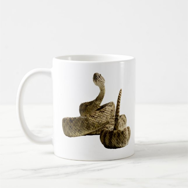 Taza De Café Mugs de fotos de serpientes de Rattlesnake (Izquierda)