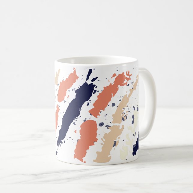 Taza De Café Mugs de fusión de arte de línea (Anverso derecho)