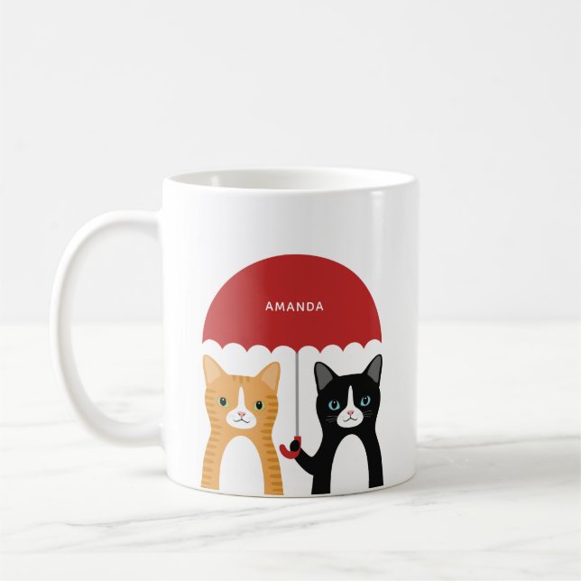 Taza De Café Mugs de gato (Izquierda)