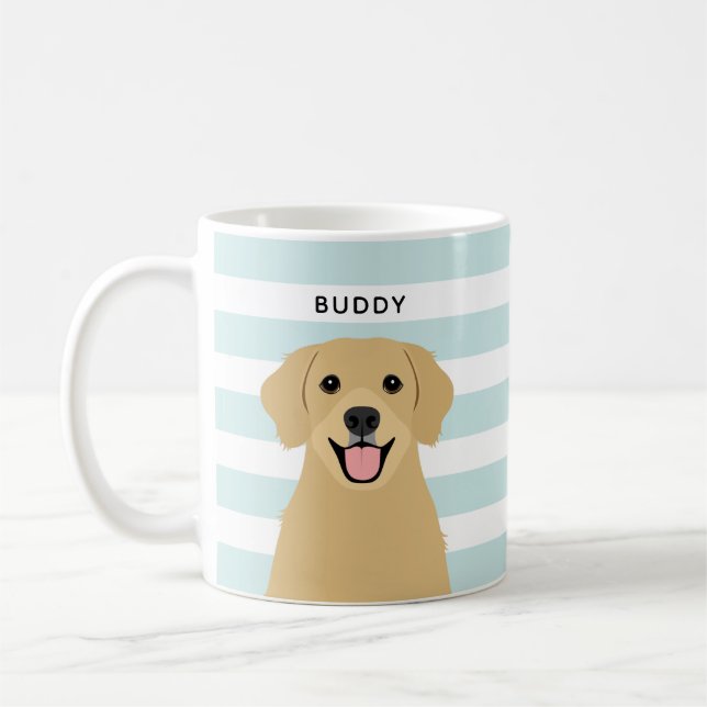 Taza De Café Mugs de Golden Retriever (Izquierda)