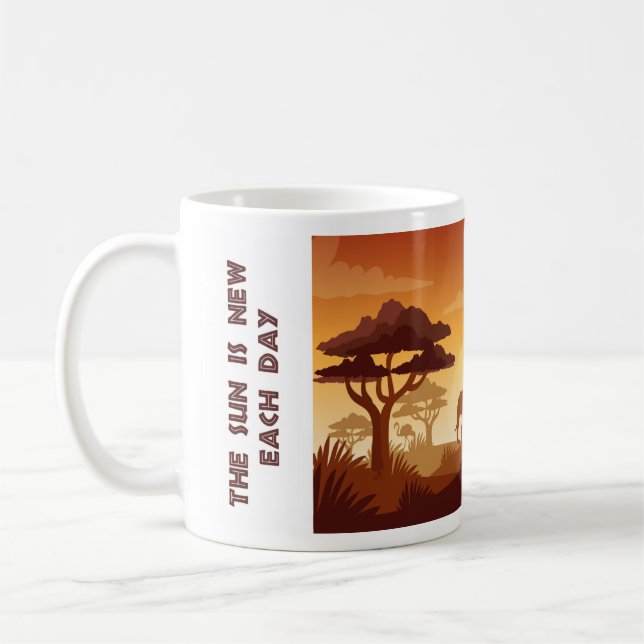 Taza De Café Mugs de impresión africanos (Izquierda)