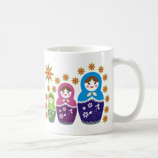 Taza De Café Mugs de muñecas rusas Matryoshka
