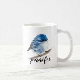 Taza De Café Mugs de pájaros Blue Warbler personalizados