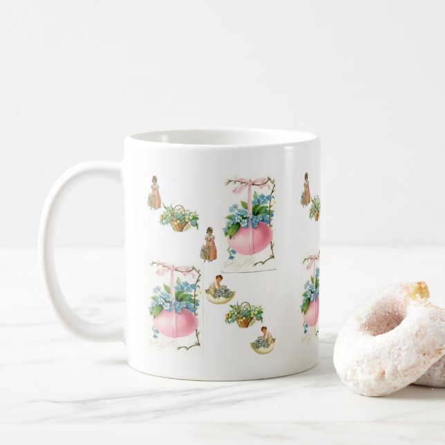 Taza De Café Mugs de Pascua (Con donut)